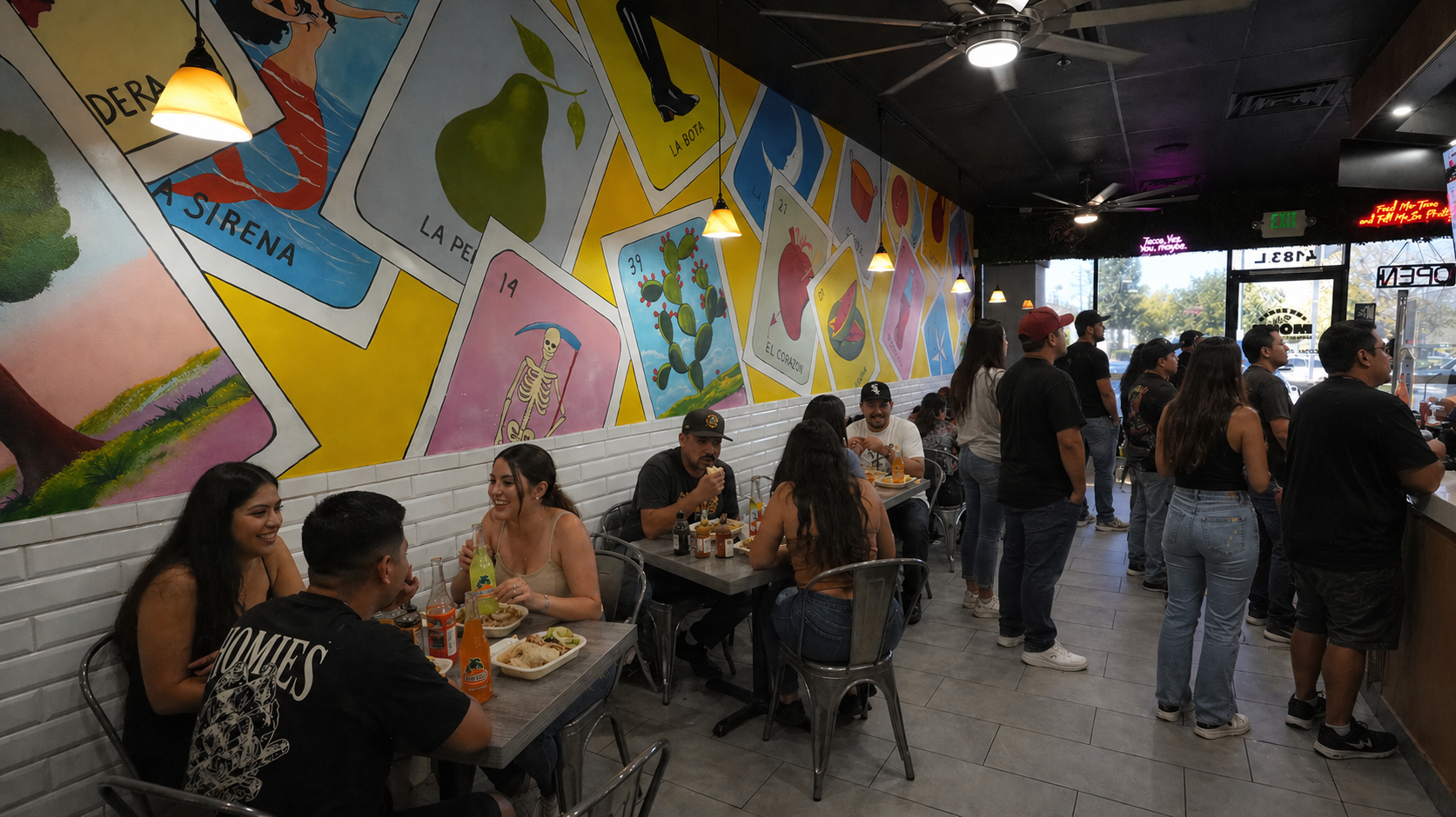 Inside Taqueria Mora
